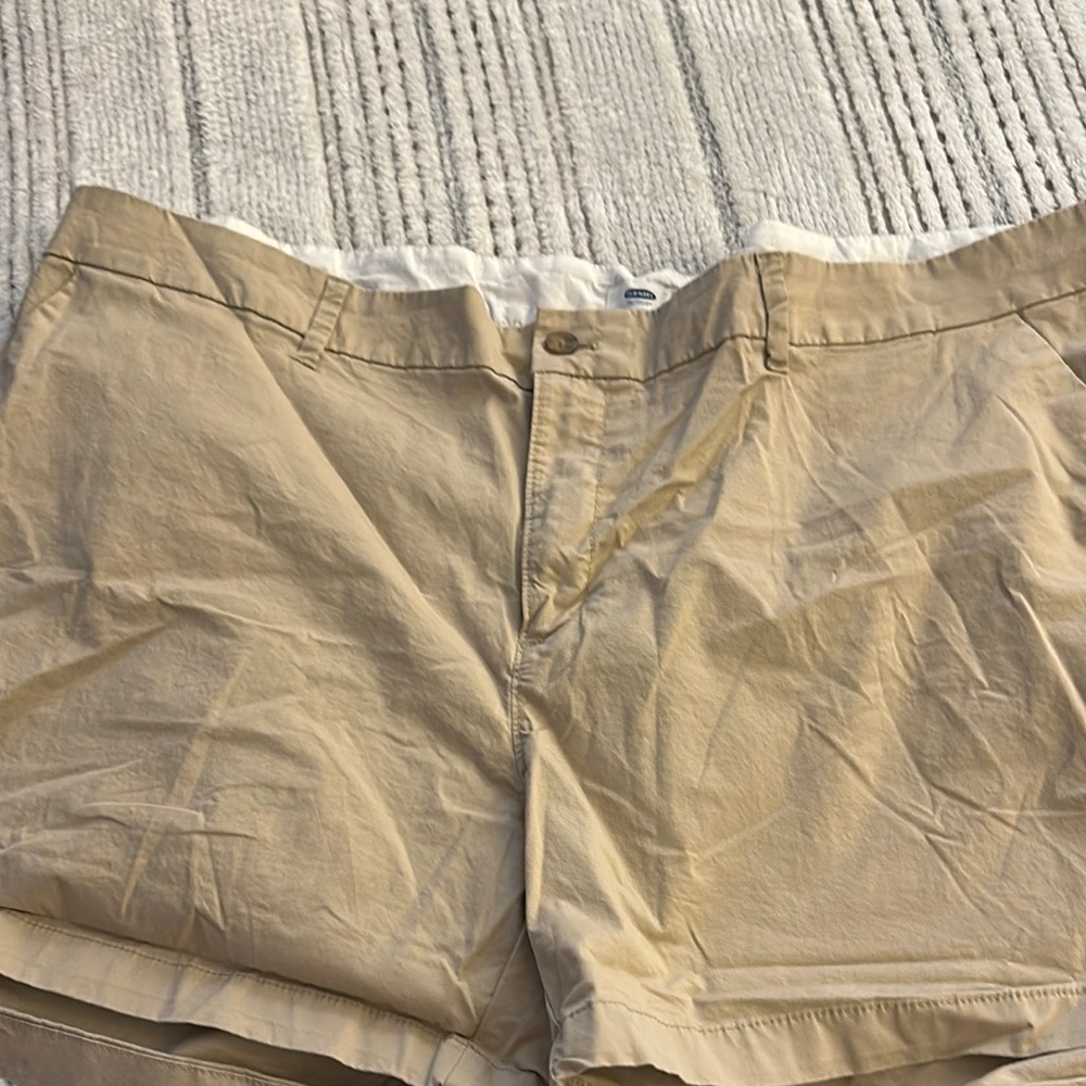 Old Navy Tan Flat Front Shorts